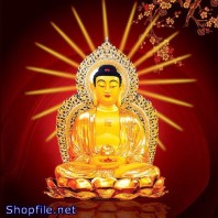 Phật Giáo và bồ tát trên tòa sen